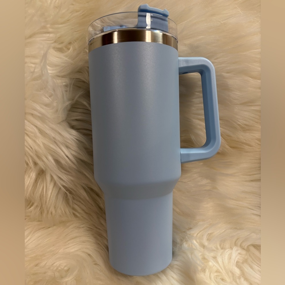 40 oz light Blue Stainless Steel Tumbler